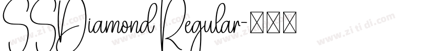 SSDiamond Regular字体转换